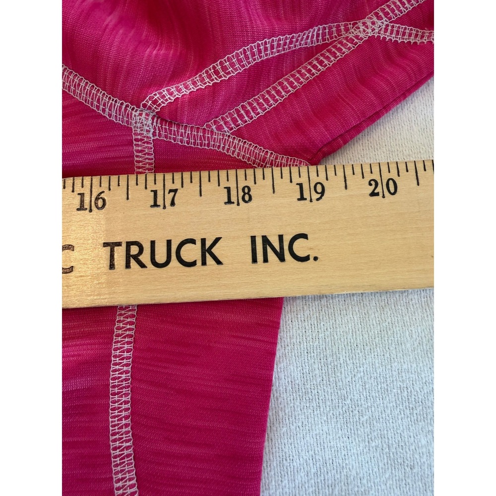 Umbro Womens Pink Space Dye Quarter Zip Fleece Lined Running Pullover Small - Picture 6 of 8